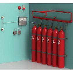 Fire Suppression System - Metal Alloy, 250 KG Capacity, HCFC Gas Type | A, B, C Class Fire Extinguishing in 30 Seconds