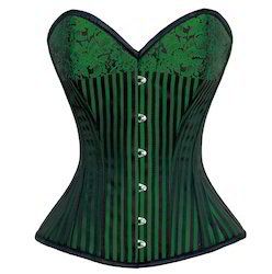 Sea Green Brocade Overbust Corset at Best Price in Faridabad
