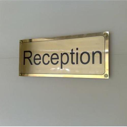 Rectangle Brass Sign Board