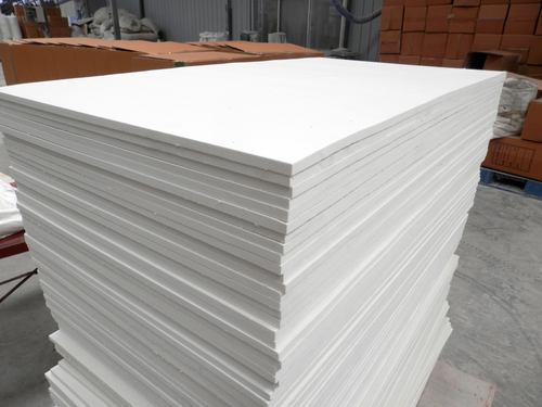 Aluminum Silicate Ceramic Fiber Board - 3-80 Mm Thickness, Pure White Color | Low Thermal Conductivity, Excellent Pressure Resistance, Long Service Life, Non-crisp Material