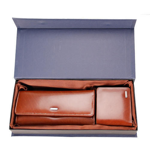 Brown Corporate Wallet Gift Set