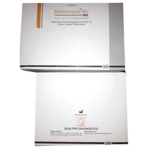 HIV Test Kit - Cassette Format, 10-15 Minutes Reaction Time, Safe Usage, Sterilised for Hospital, Clinic, Home