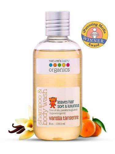 Nature'S Baby Organics Vanilla Tangerine Shampoo And Body Wash Size: 236.5Ml