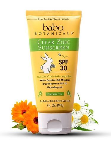 Babo Botanicals All-Natural and Kid-Safe Clear Zinc SPF 30 Fragrance
