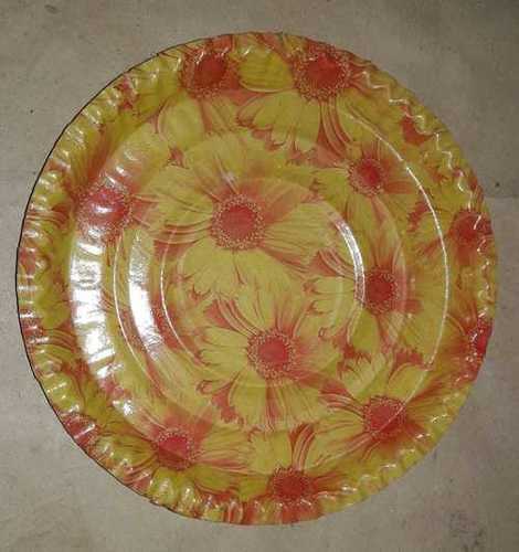 Disposable Sunflower Design Plate