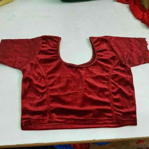 Ladies Velvet Lycra Blouse Size: Customized