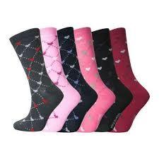 Designer Pure Cotton Printed Socks Elasticity: Middle