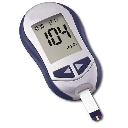 White Digital Blood Glucose Meter