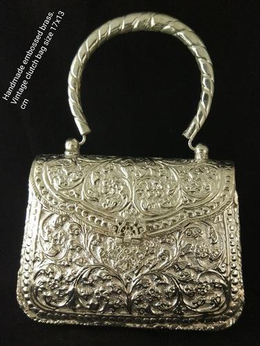 Vintage Christian Louboutin leopard print clutch purse, Gold tone - Ruby  Lane