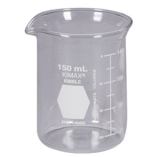 Perfect Finish Glass Beaker Application: Used In Chemical Labs