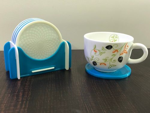 Plastic Eye Catching Sangam Coaster Stand