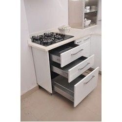 Easy To Clean Modern Stainless Steel Modular Kitchen