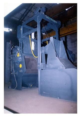 Tumblast Shot Blasting Machine - Color: Blue