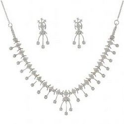 White Gold Necklace Set