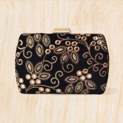 Embroidered Fabric Printed Beautiful Clutch