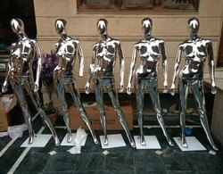 Female Foldable Chrome Mannequin