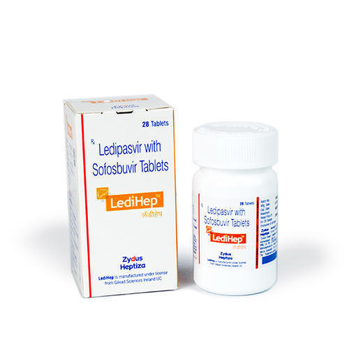 Ledihep Tablet - 28 Count Bottle | Ledipasvir & Sofosbuvir for Chronic Hepatitis C Treatment, Clinical Use, Fatigue & Nausea Relief