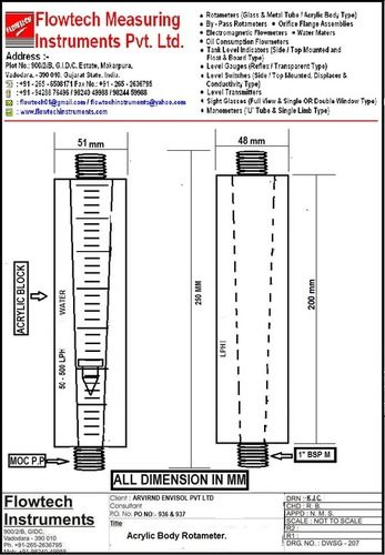 acrylic rotameters