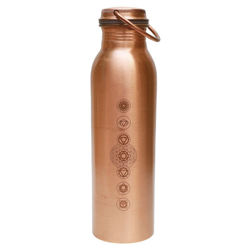 Ayurvedic Copper Water Bottle - Chakra Bottle Size: 900Ml