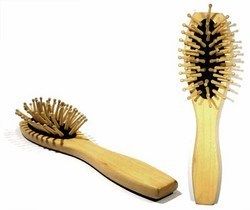 Wooden Hair Brush With Soft Base Gender: Female