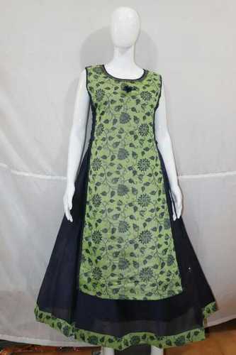 Party Wear Long Ladies Kurti Size: Customized