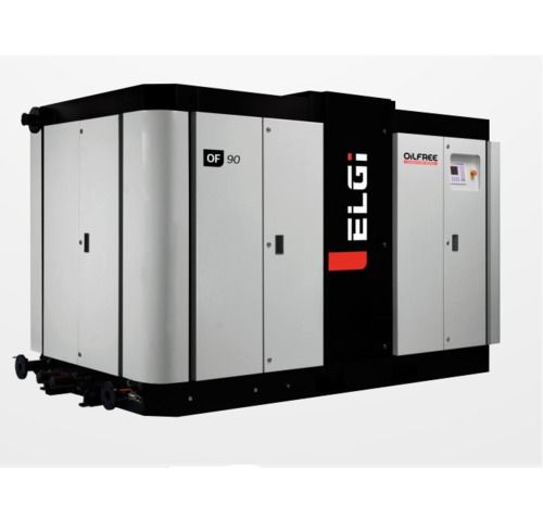 Elgi Screw Air Compressor - 90 kW Power, 2955x1650x1850mm Dimensions | Oil Free, Energy Saving, Intelligent Control System, Customizable Variants