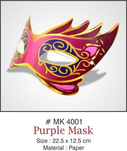 Purple Paper Party Mask