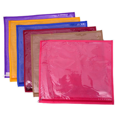 Transparent Zipper Saree Bags