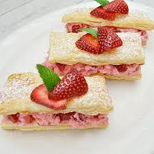 Strawberry and Cream Pastries