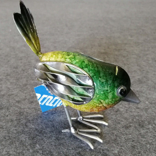 Green&Silver&Yellow Iron Crafts Ornaments Bird