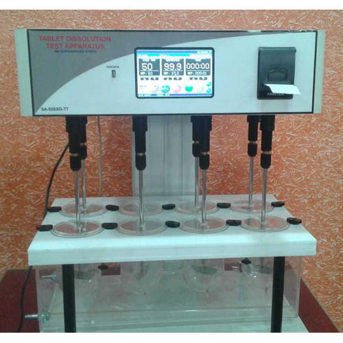 Tablet Dissolution Test Apparatus - 220-240 V AC, Digital Display, 30-40Â°C Temperature Range | Electric Power Supply for Enhanced Bio-Availability Evaluation