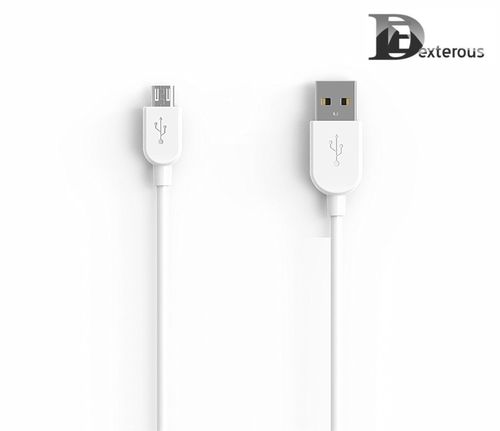 White E-Dexterous Micro Usb Cable