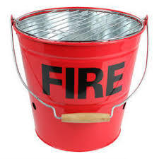 Fire Bucket for Petrol Forecourts