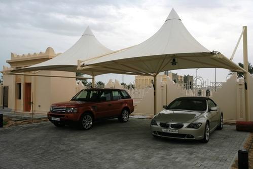 PVC Coated Parking Shed