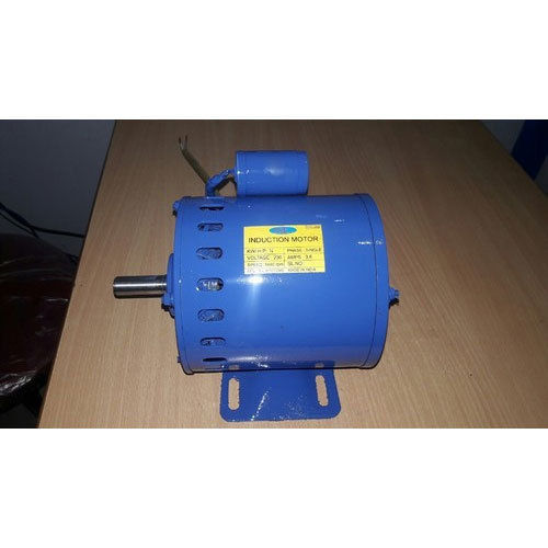 Blue Single Phase Ac Induction Motor