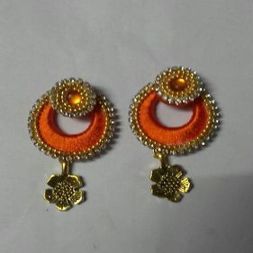 Silk Threading Ladies Fancy Earring