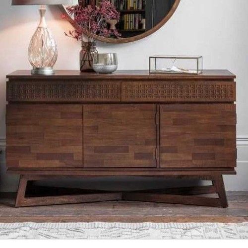 Solid Wood Side Board Home Furniture