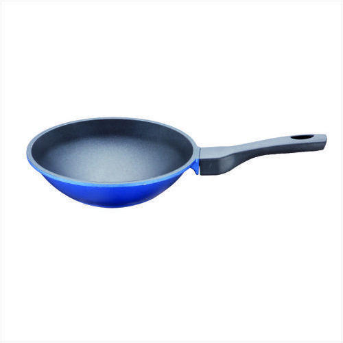 Die Cast Royal Blue Wok Cookware Non-Stick Pan