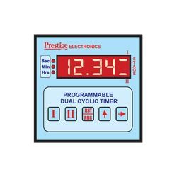 Blue 50Hz Frequency Digital Programmable Dual Cyclic Timer For Industrial