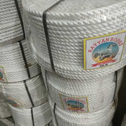 Plain White Polyester Rope