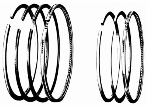 Rugged Structure Piston Ring Set