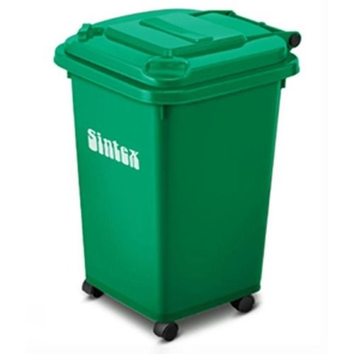 Green Color Plastic Waste Bin