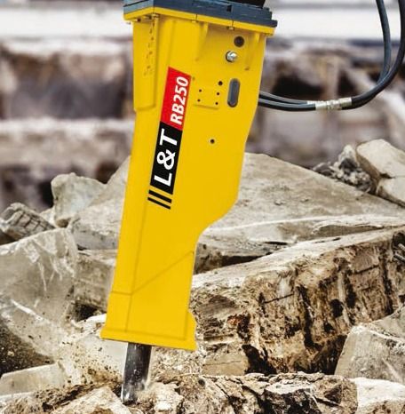 Industrial Hydraulic Rock Breaker - Model RB 250, 1650 kg Working Weight , Vibration Damping & Large Piston for Enhanced Efficiency