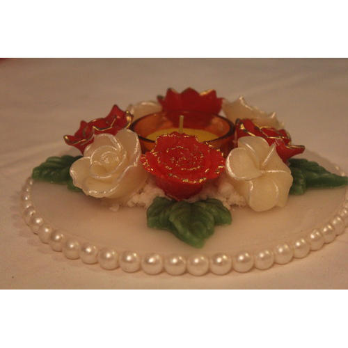 Flower Decorative Wax Candle