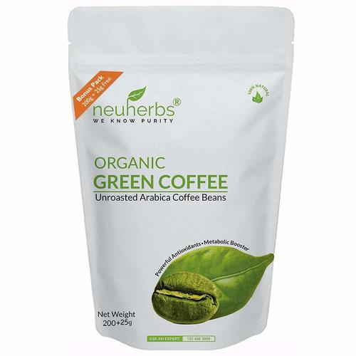 Neuherbs Organic Green Coffee Beans For Weight Management 200g+25g Free