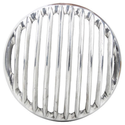 Rot Proof Sturdy Design Silver Headlight Grill