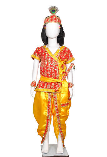 Yellow Color Krishan Ji Dress