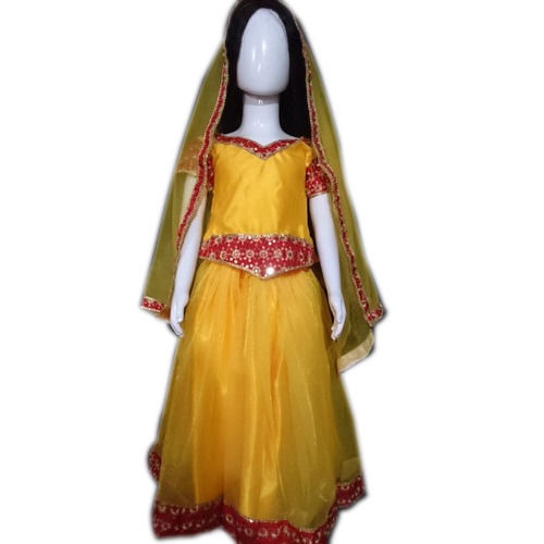 Yellow Color Radha Ji Dress