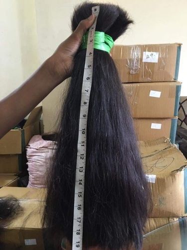 Indian Straight Human Hair Length: 18 Inch (In)