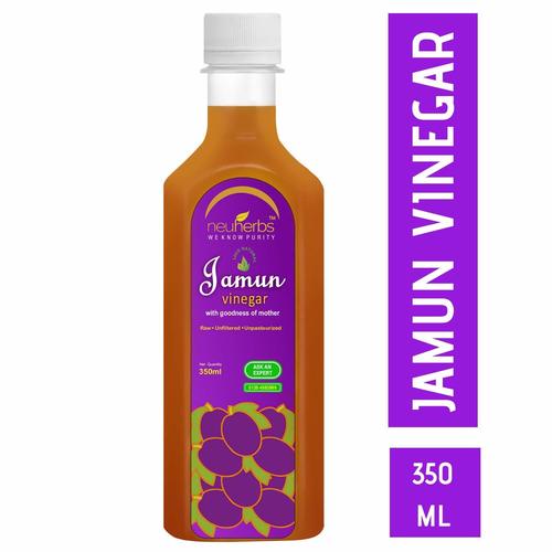 Neuherbs Jamun Vinegar With The Mother, Raw And Unfiltered 350 Ml